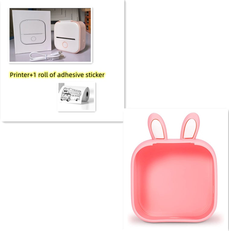 Portable Mini Thermal Label Printer Home Photo Printer Student Wrong Question Printer Bluetooth-compatible Mini Label Printer Price Tag Abysaz Kollectionz