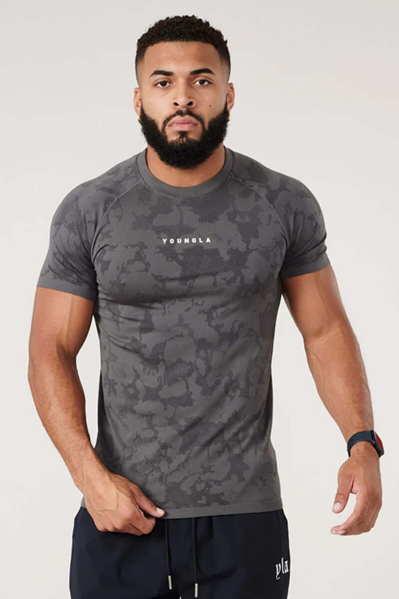 Workout Clothes Camouflage Sports T-shirt Men Abysaz Kollectionz
