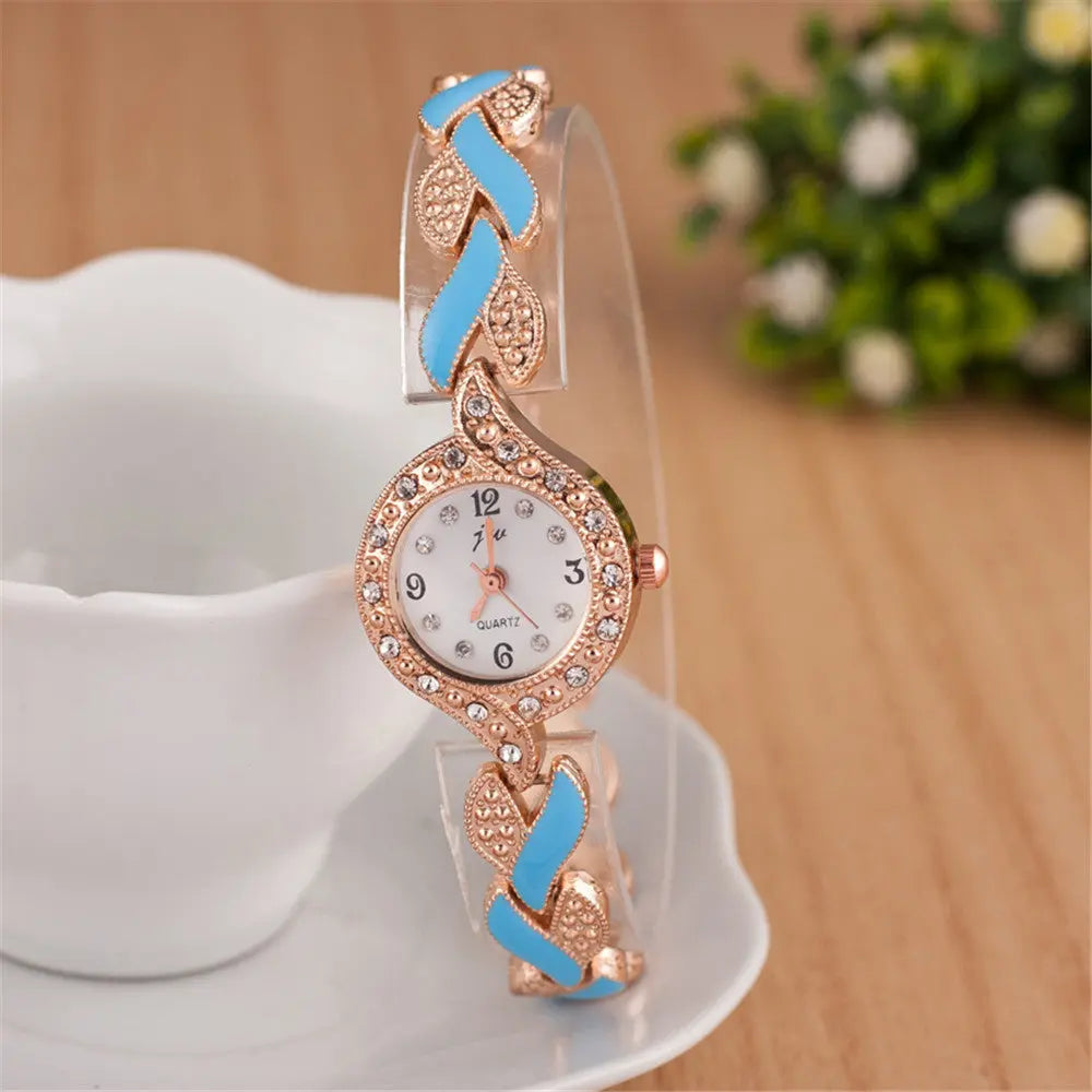 Leaf bracelet quartz wrist watch - Abysaz Kollectionz