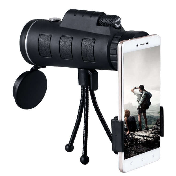 Abysaz Kollectionz Compatible with Apple, Monocular Telescope Zoom Scope with Compass Phone Clip Tripod - Abysaz Kollectionz
