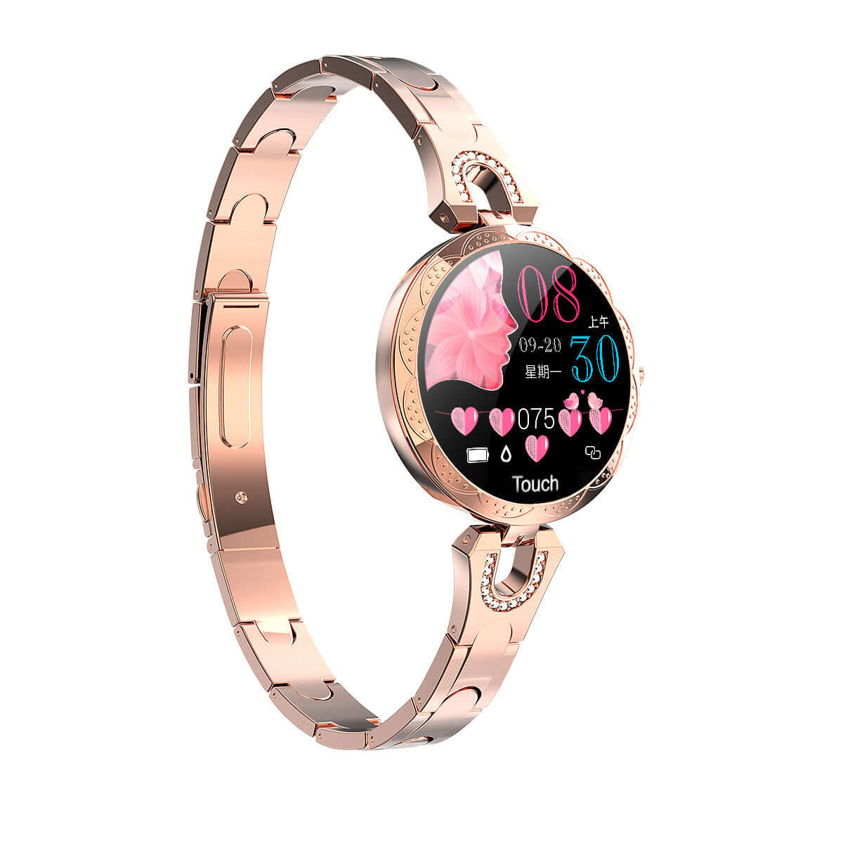 Abysaz Kollectionz Fashion Women's Smart Watch Waterproof Wearable Device Heart Rate Monitor Sports Smartwatch for Women Ladies - Abysaz Kollectionz