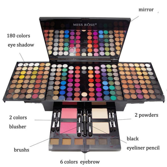 180 Colors Eyes Shadow Blush Set Personalized Piano-shaped Makeup Palette Box Abysaz Kollectionz