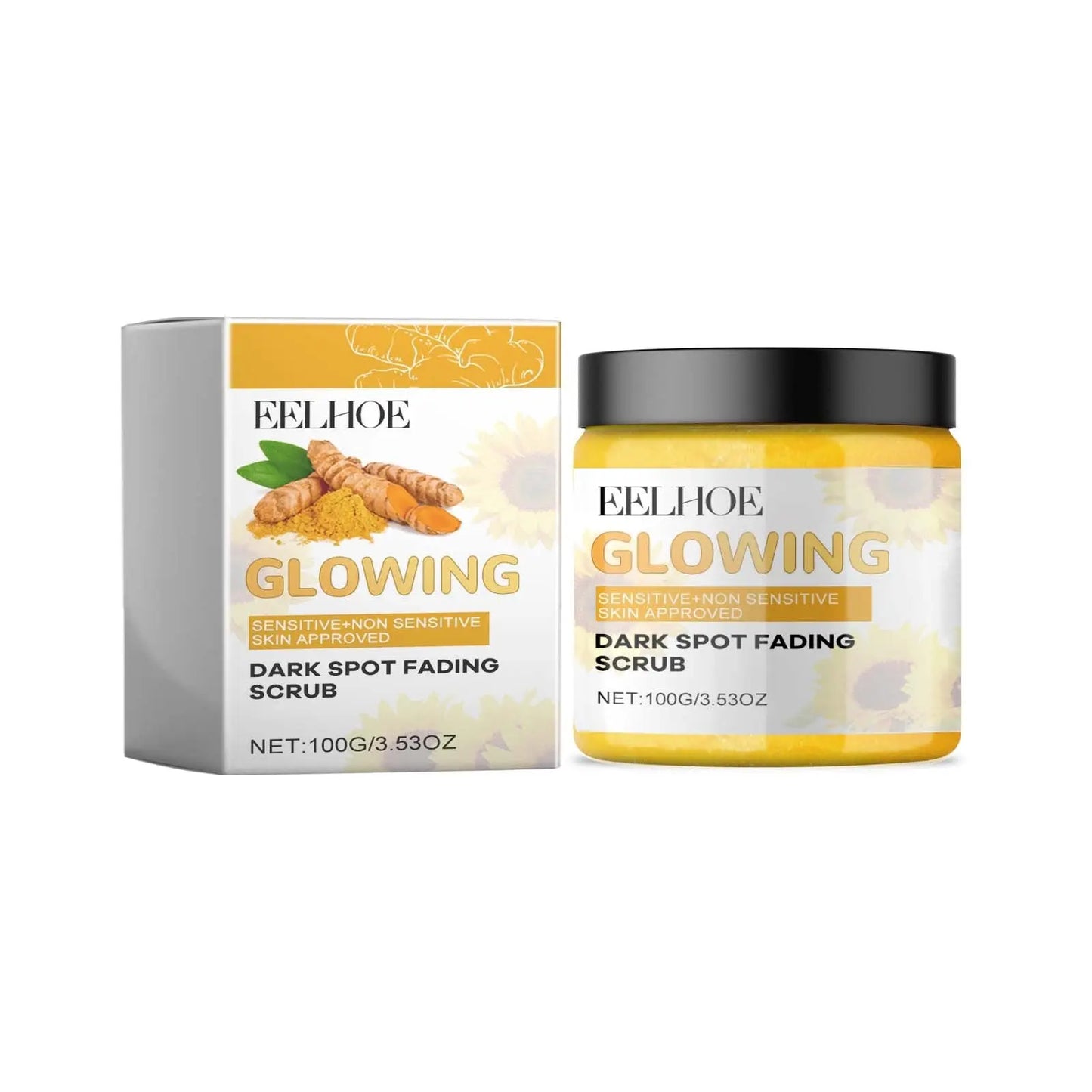 Eelhoe Turmeric Exfoliating Facial Scrub For Deep Cleansing Of Delicate Pores And Beauty Cleansing Treatment - Abysaz Kollectionz