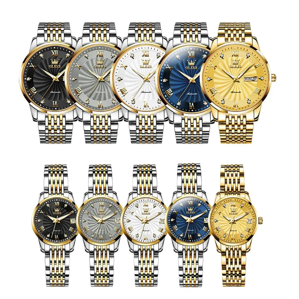 Top Brand Luxury Watch for Men Automatic Movement Mechanical Male Wristwatch Waterproof Stainless Steel Men'S Watches