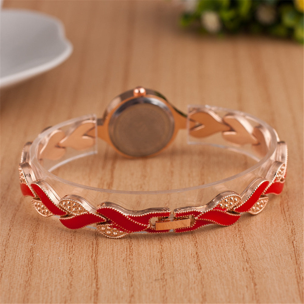 Leaf bracelet quartz wrist watch Abysaz Kollectionz