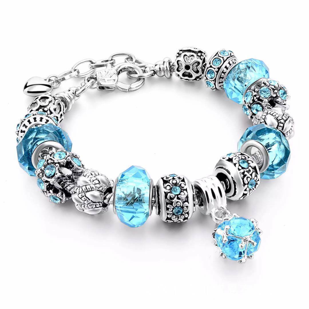 Crystal Beads Bracelets & Bangles Snake Chain Charm Bracelets For Women Jewellery Abysaz Kollectionz