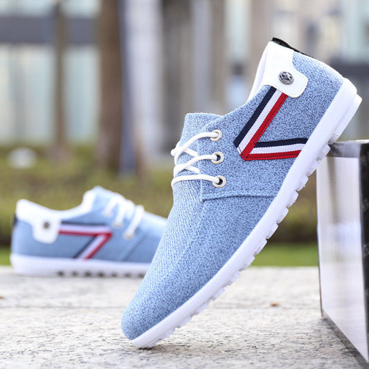 Men'S Soft-Soled Canvas Shoes, Sports And Leisure Old Beijing Cloth Shoes, Peas Shoes Abysaz Kollectionz