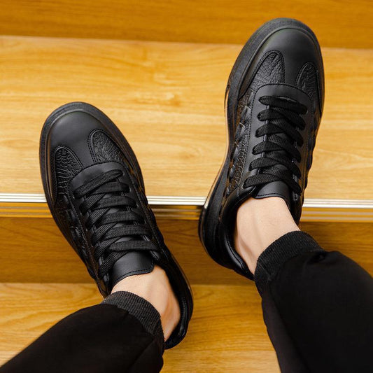 Trendy Leather Men's Shoes Fashion Casual Sneakers Abysaz Kollectionz