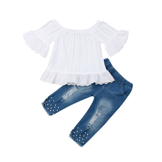 Shirt Shorts Girls Girl Kids Clothes For Baby Set Children Abysaz Kollectionz