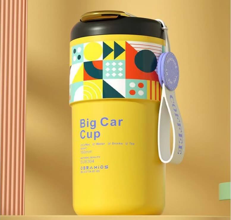 Creative Ceramic Inner Pot Intelligent Temperature Measuring Vacuum Cup Abysaz Kollectionz