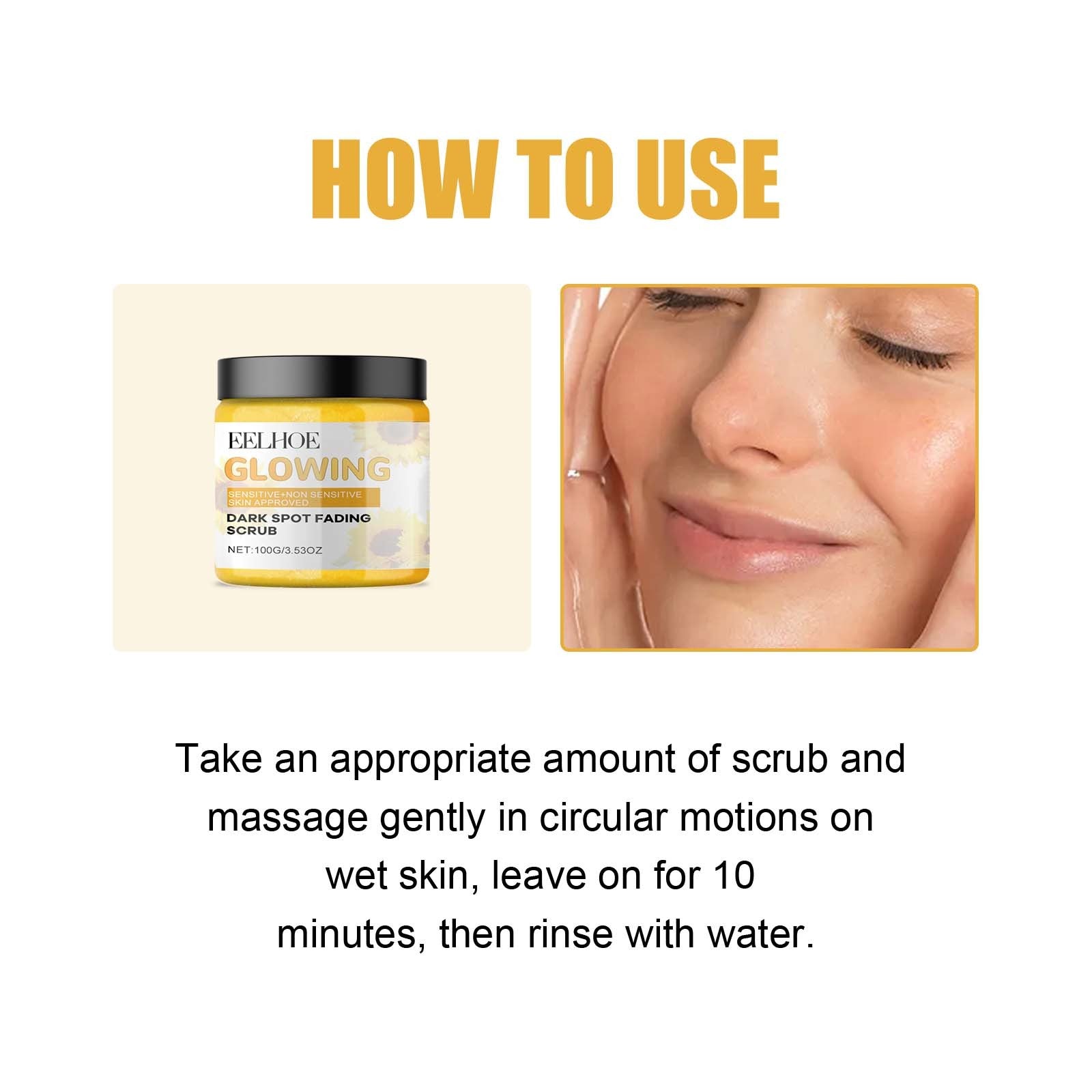 Eelhoe Turmeric Exfoliating Facial Scrub For Deep Cleansing Of Delicate Pores And Beauty Cleansing Treatment Abysaz Kollectionz