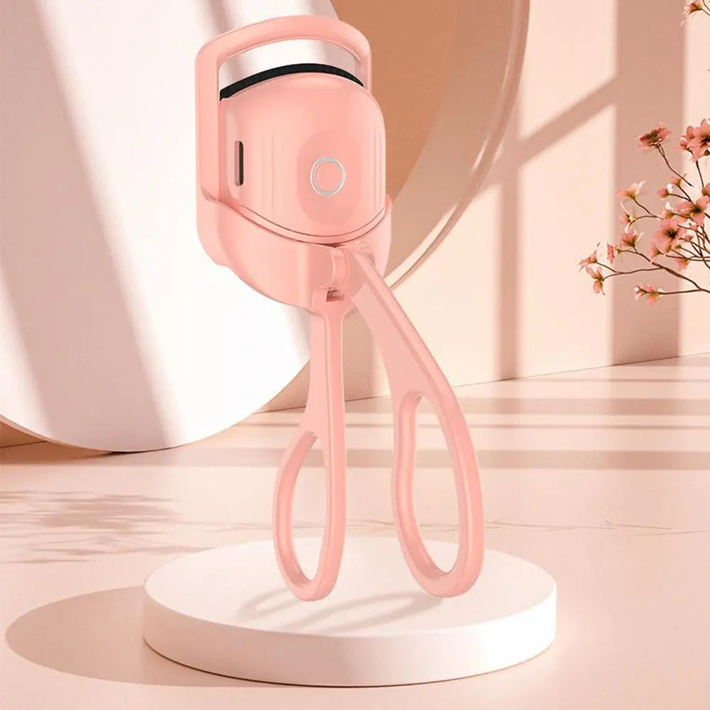 Eyelash Curler Portable Electric Heated Comb Eye Lash Long Lasting Eyelashes Curls Thermal Eyelash Curler Makeup Tools Heated Eyelash Curlers,Rechargeable Electric Eyelash Curler,Handheld Eyelash Heat - Abysaz Kollectionz