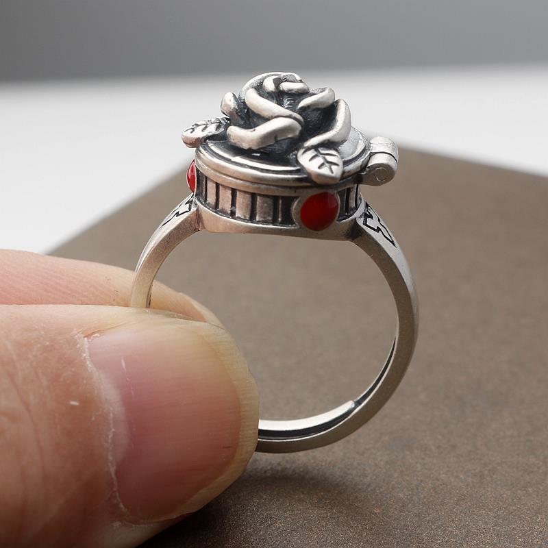 Openable Ring Plated White Gold Jewellery Vintage Abysaz Kollectionz