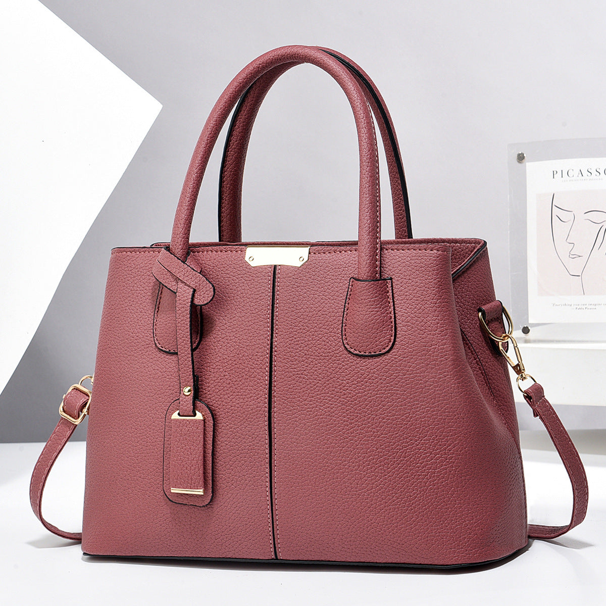 Women PU Leather Handbags Ladies Large Capacity Tote Bag Female Square Shoulder Bags New Fashion Crossbody Bags - Abysaz Kollectionz
