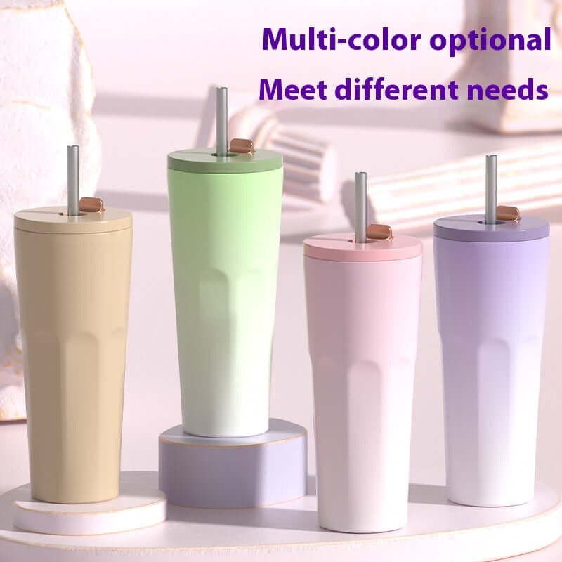 Straw Thermal Insulation Cup Outdoor Leisure Fashion Sports Cup Abysaz Kollectionz