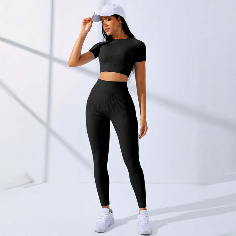 Yoga Clothes Suit Sports High Waist Workout Clothes Abysaz Kollectionz