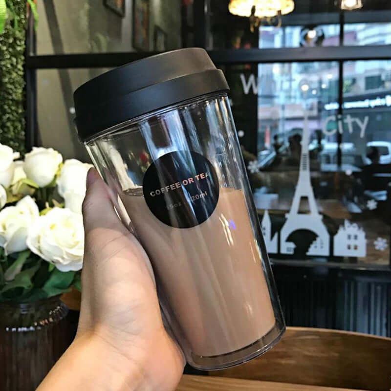 Portable double coffee cup - Abysaz Kollectionz