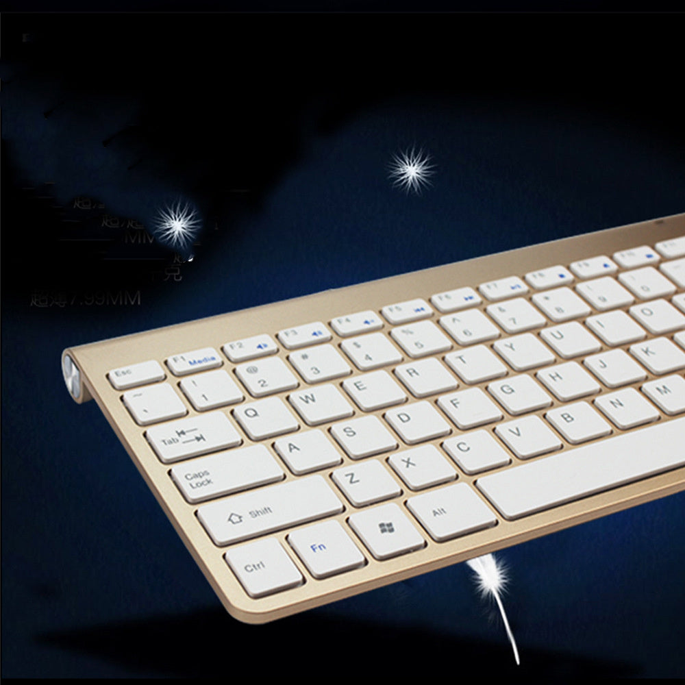 2.4G Wireless Keyboard And Mouse Protable Mini Keyboard Mouse Combo Set For Notebook Laptop Mac Desktop PC Computer Smart TV PS4 Abysaz Kollectionz