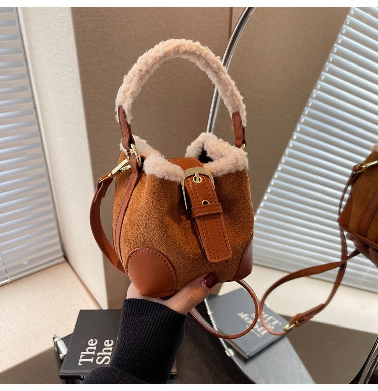 Crossbody Bags Women Shoulder Bag Casual Retro Plush Bag Versatile Plush Designer Bags Purse And Handbags Female Bags - Abysaz Kollectionz