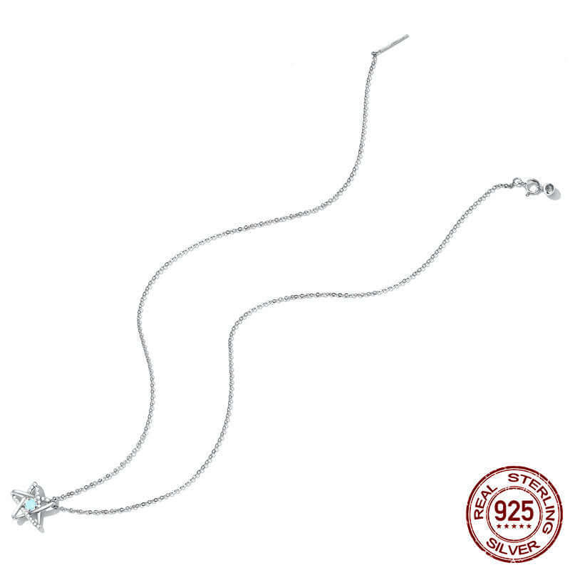 Openwork Pentagram Niche Collarbone Chain Jewellery Abysaz Kollectionz