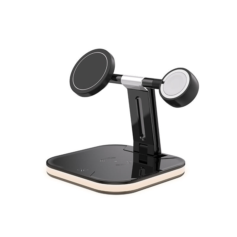 Compatible with Apple, 3 In 1 Magnetic Wireless Charger 15W Fast Charging Station For Magsafe Chargers Abysaz Kollectionz