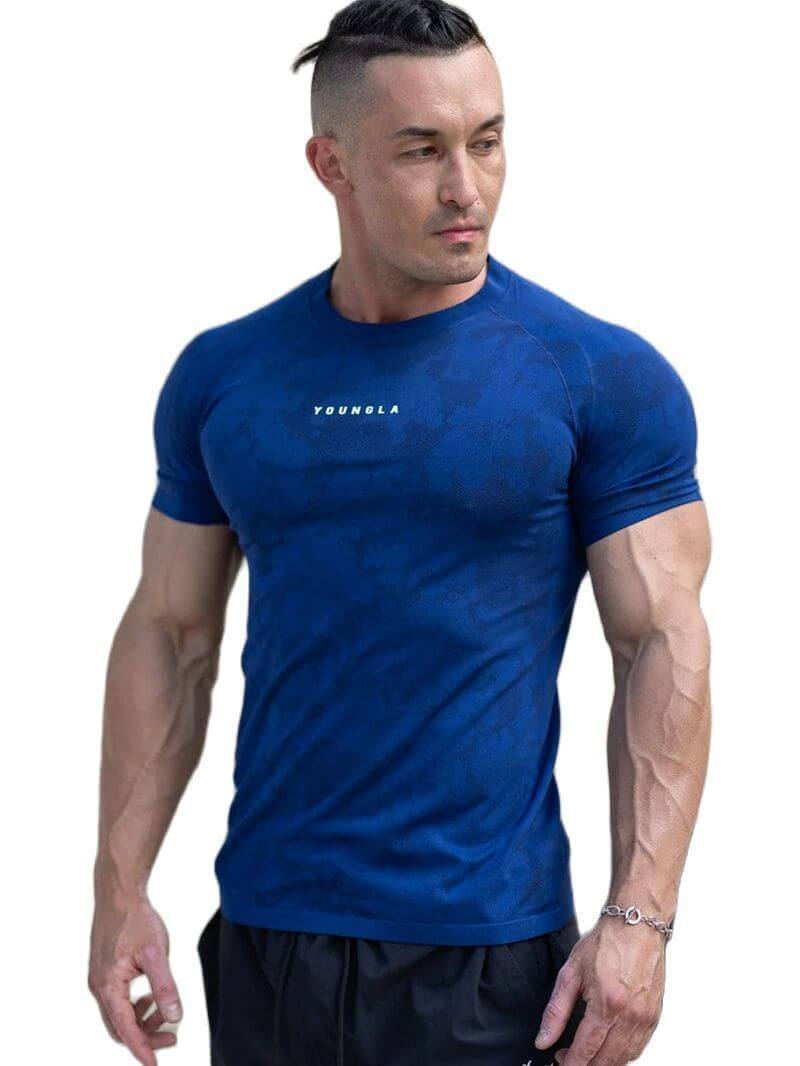 Workout Clothes Camouflage Sports T-shirt Men Abysaz Kollectionz