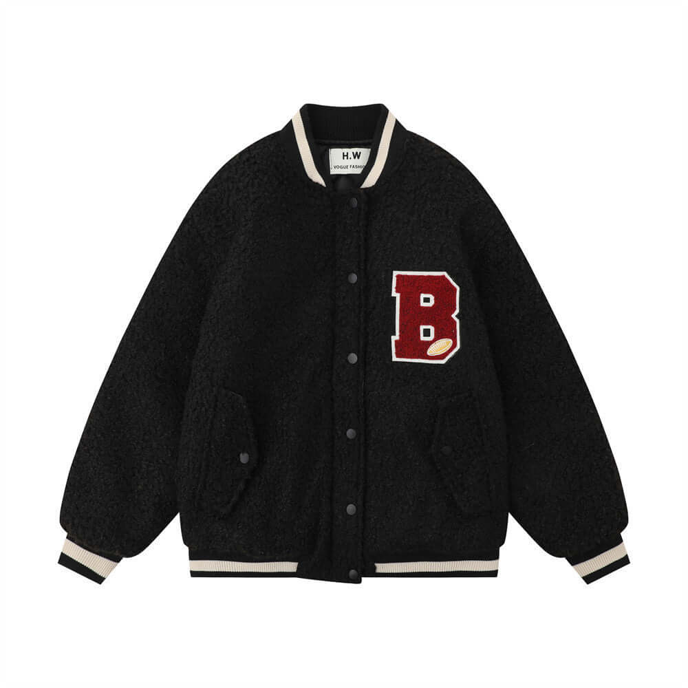 Lamb Wool Baseball Uniform Cotton Clothes Men - Abysaz Kollectionz