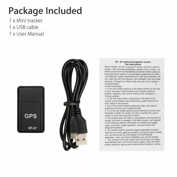 Magnetic GF07 Mini GPS Real Time Car Location Tracker GSM-GPRS Tracking Device Abysaz Kollectionz