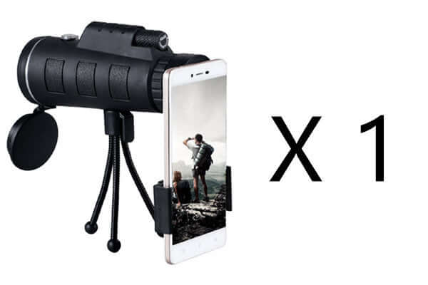 Abysaz Kollectionz Compatible with Apple, Monocular Telescope Zoom Scope with Compass Phone Clip Tripod - Abysaz Kollectionz