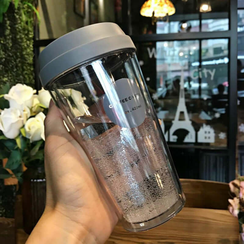 Portable double coffee cup - Abysaz Kollectionz
