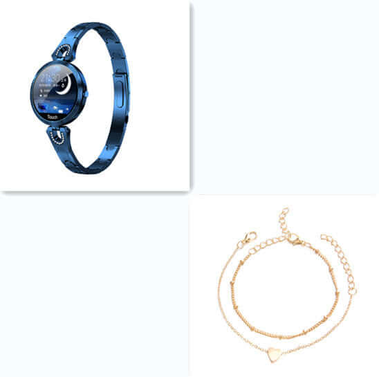 Abysaz Kollectionz Fashion Women's Smart Watch Waterproof Wearable Device Heart Rate Monitor Sports Smartwatch for Women Ladies - Abysaz Kollectionz