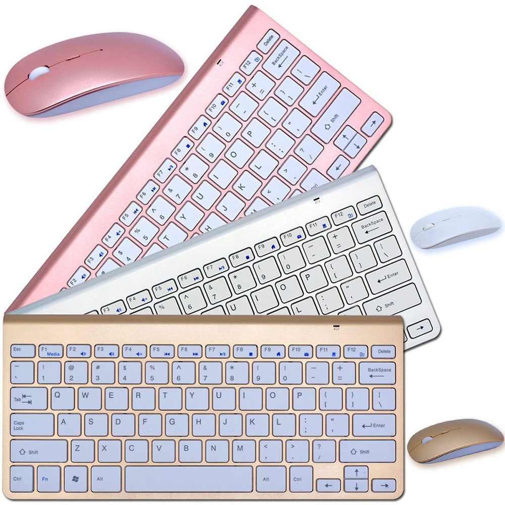 2.4G Wireless Keyboard And Mouse Protable Mini Keyboard Mouse Combo Set For Notebook Laptop Mac Desktop PC Computer Smart TV PS4 Abysaz Kollectionz