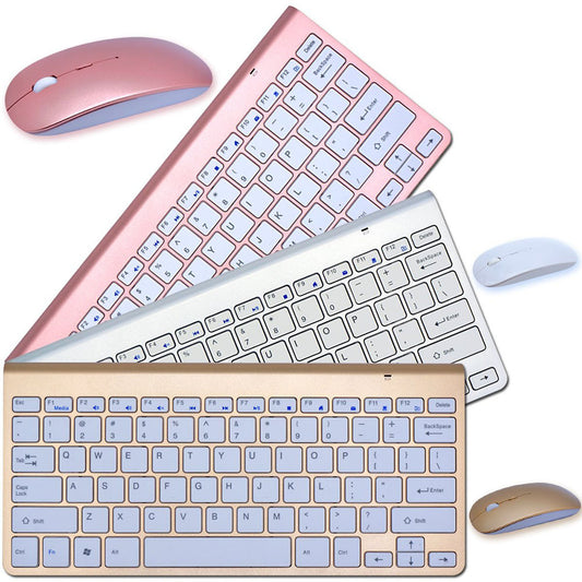 2.4G Wireless Keyboard And Mouse Protable Mini Keyboard Mouse Combo Set For Notebook Laptop Mac Desktop PC Computer Smart TV PS4 Abysaz Kollectionz