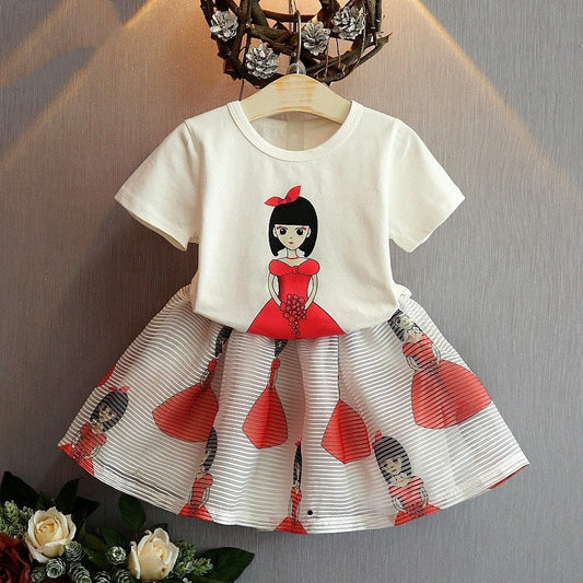 Kids Baby Girls Clothing Sets Summer TShirtsskirt Clothes Abysaz Kollectionz