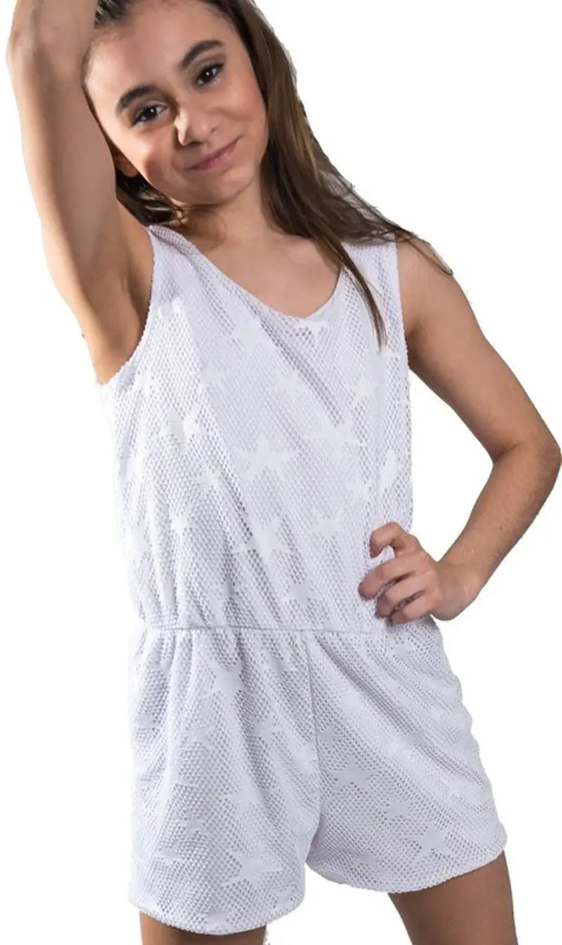 KIDS STAR LACE ROMPER