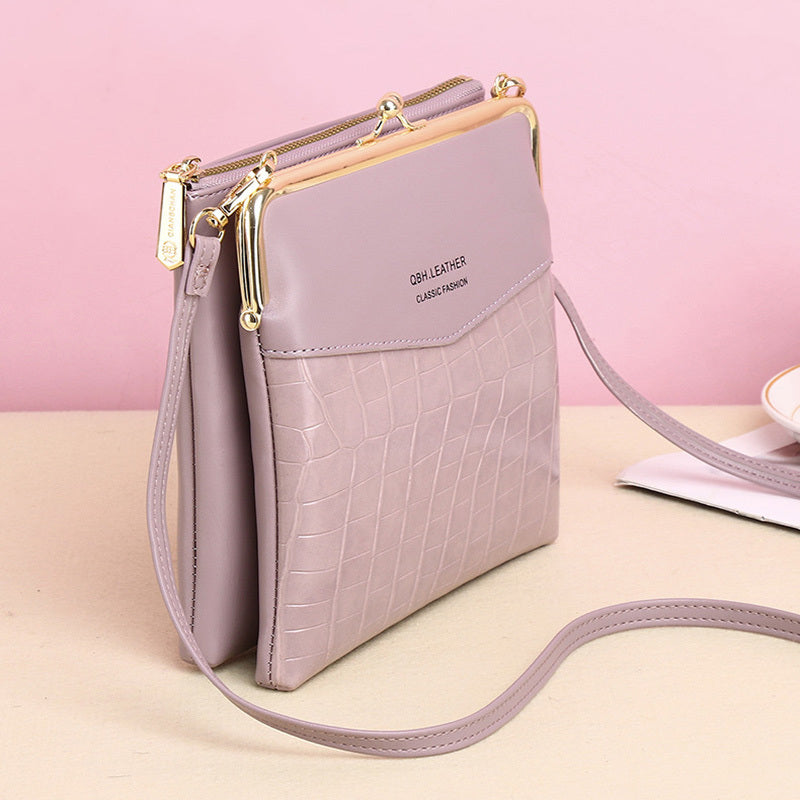 Lock Shoulder Bags Women Alligator Pattern Crossbody Phone Bag Abysaz Kollectionz
