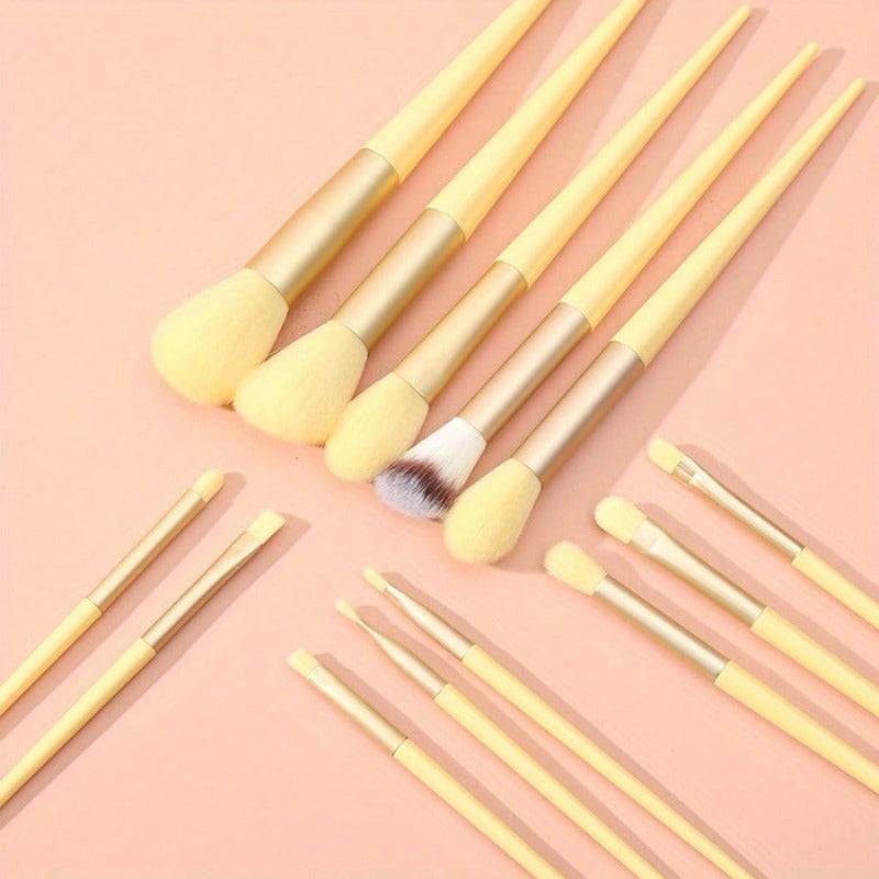 Makeup Brush Set- Soft And Fluffy Professional Makeup Foundation, Powder Eyeshadow, Kabuki Mixed Makeup Brush, Beauty Kit, Makeup Sponge, Beauty Gift, Makeup Beginner -13 Pieces Abysaz Kollectionz
