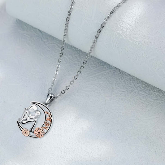 Moon Gentle Necklace High-grade Mom Accessories Jewellery Abysaz Kollectionz