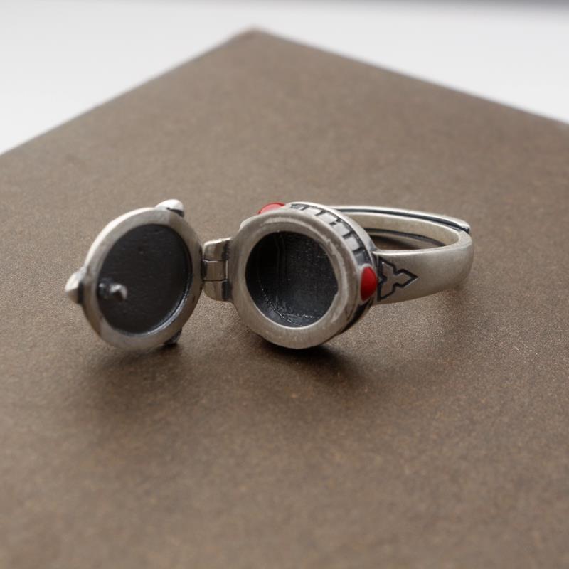Openable Ring Plated White Gold Jewellery Vintage Abysaz Kollectionz