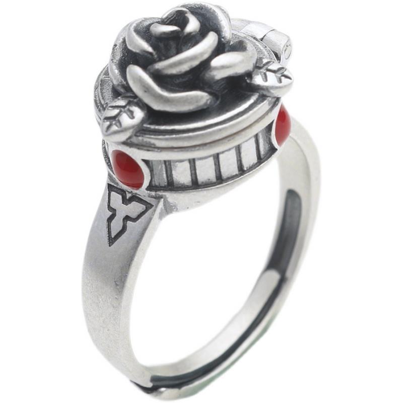 Openable Ring Plated White Gold Jewellery Vintage Abysaz Kollectionz