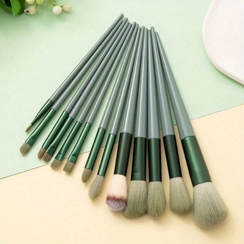 Makeup Brush Set- Soft And Fluffy Professional Makeup Foundation, Powder Eyeshadow, Kabuki Mixed Makeup Brush, Beauty Kit, Makeup Sponge, Beauty Gift, Makeup Beginner -13 Pieces Abysaz Kollectionz