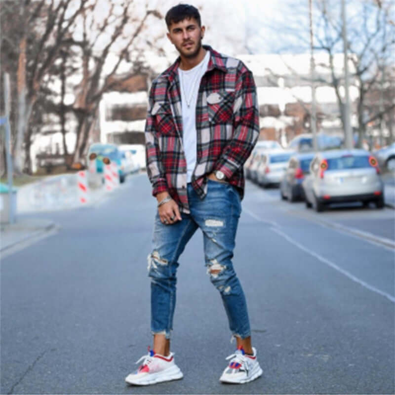 Hole men''s jeans - Abysaz Kollectionz