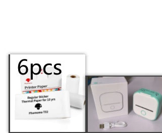 Portable Mini Thermal Label Printer Home Photo Printer Student Wrong Question Printer Bluetooth-compatible Mini Label Printer Price Tag Abysaz Kollectionz