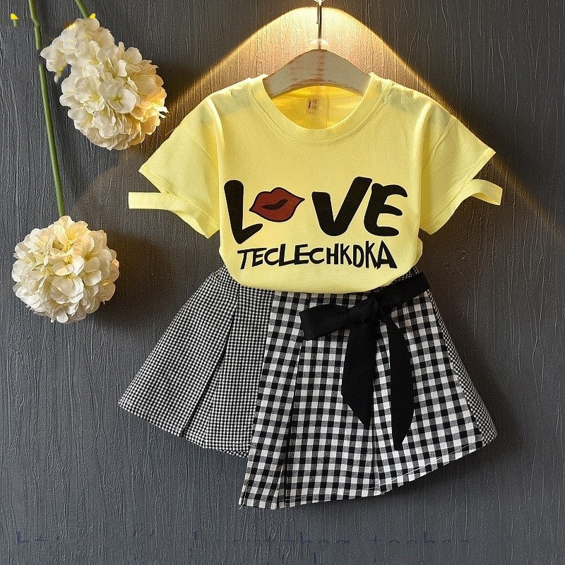 Kids Baby Girls Clothing Sets Summer TShirtsskirt Clothes Abysaz Kollectionz