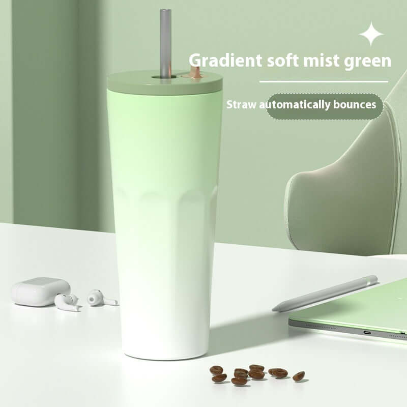 Straw Thermal Insulation Cup Outdoor Leisure Fashion Sports Cup - Abysaz Kollectionz