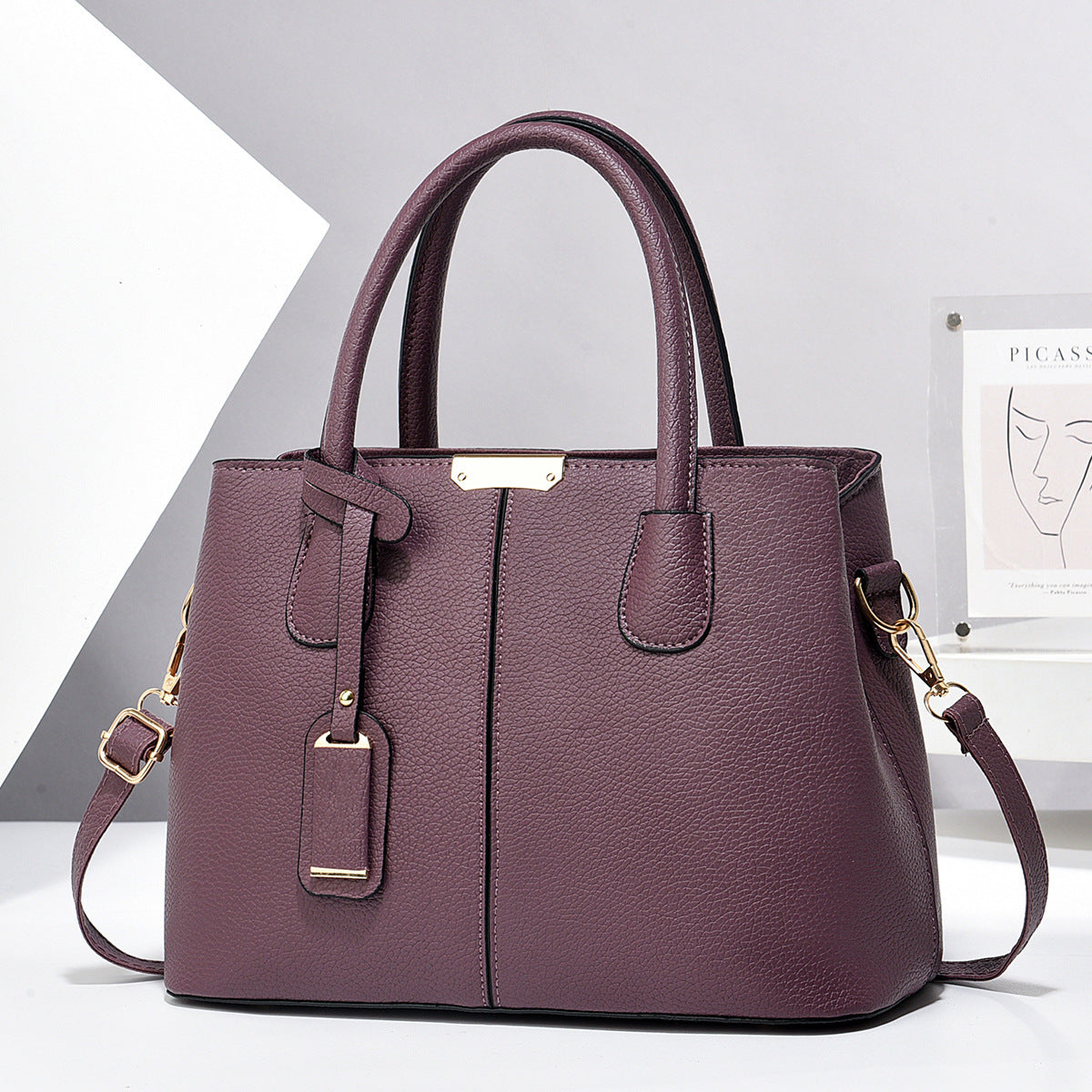 Women PU Leather Handbags Ladies Large Capacity Tote Bag Female Square Shoulder Bags New Fashion Crossbody Bags - Abysaz Kollectionz