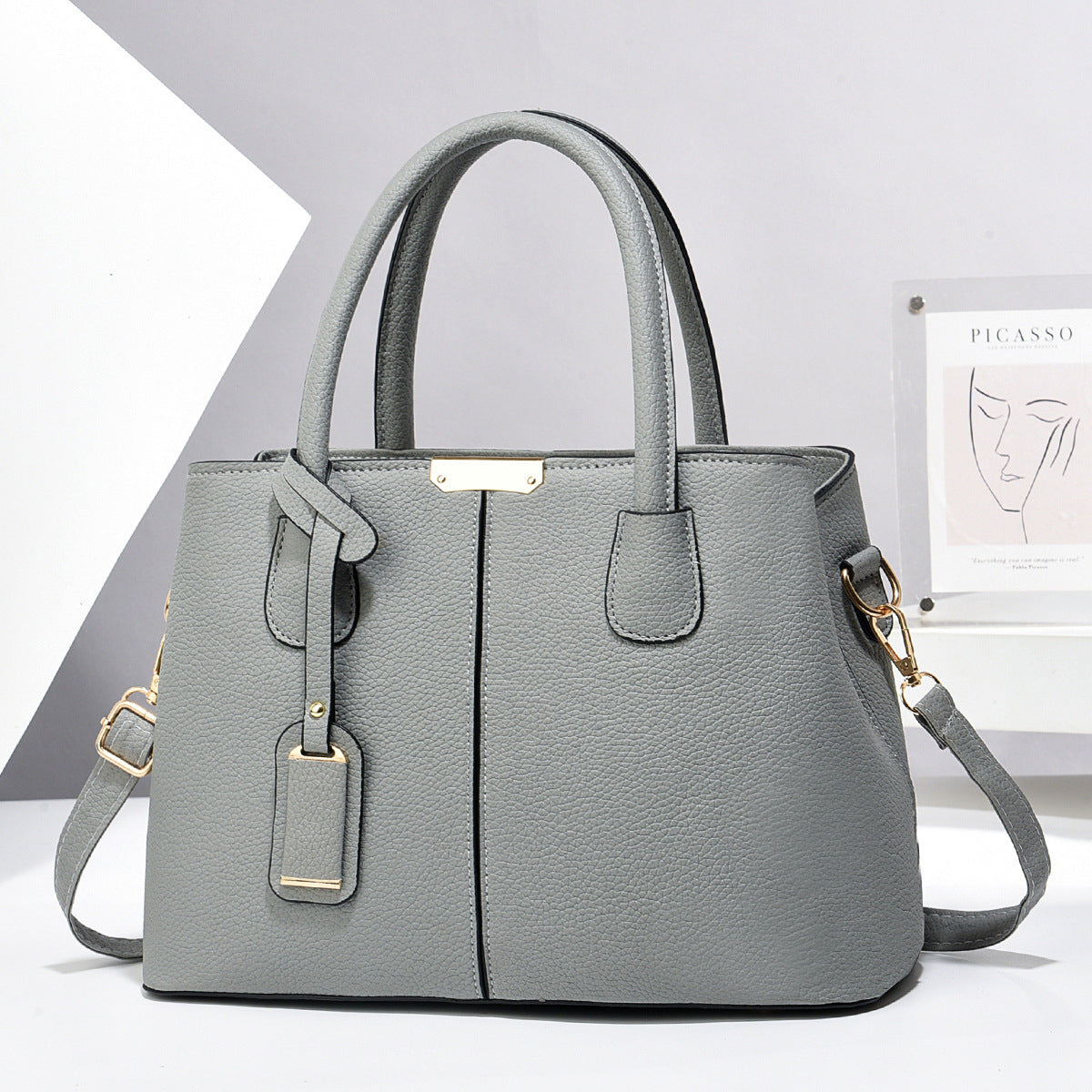 Women PU Leather Handbags Ladies Large Capacity Tote Bag Female Square Shoulder Bags New Fashion Crossbody Bags - Abysaz Kollectionz