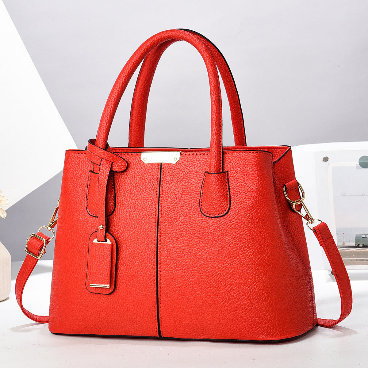 Women PU Leather Handbags Ladies Large Capacity Tote Bag Female Square Shoulder Bags New Fashion Crossbody Bags - Abysaz Kollectionz