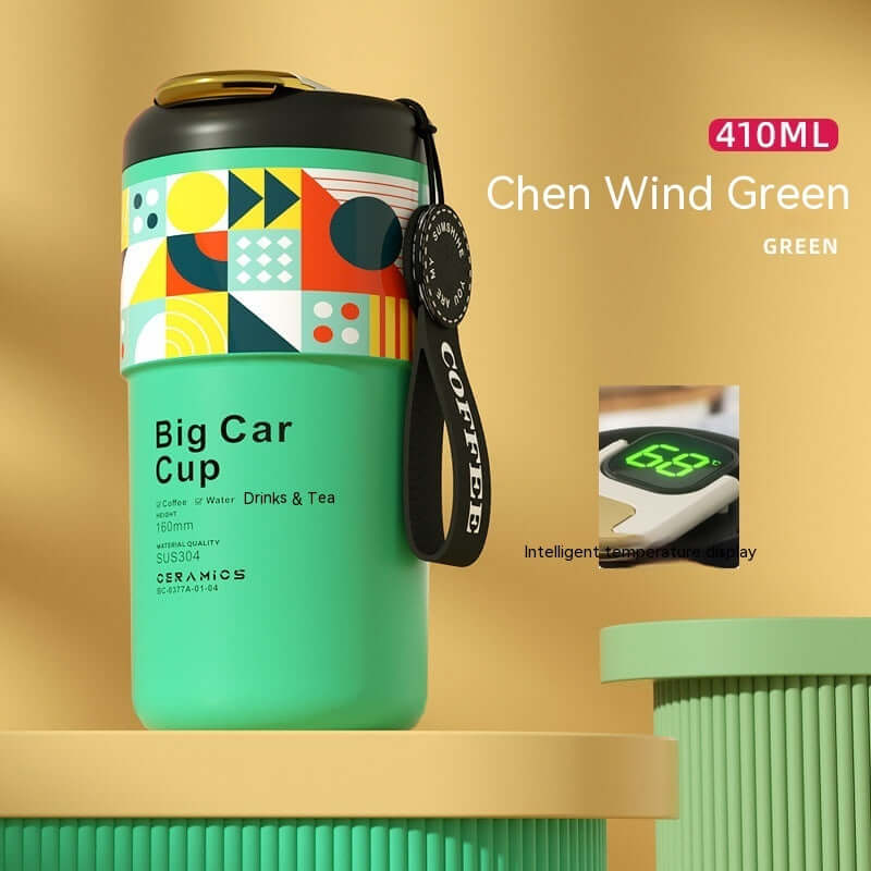 Creative Ceramic Inner Pot Intelligent Temperature Measuring Vacuum Cup - Abysaz Kollectionz