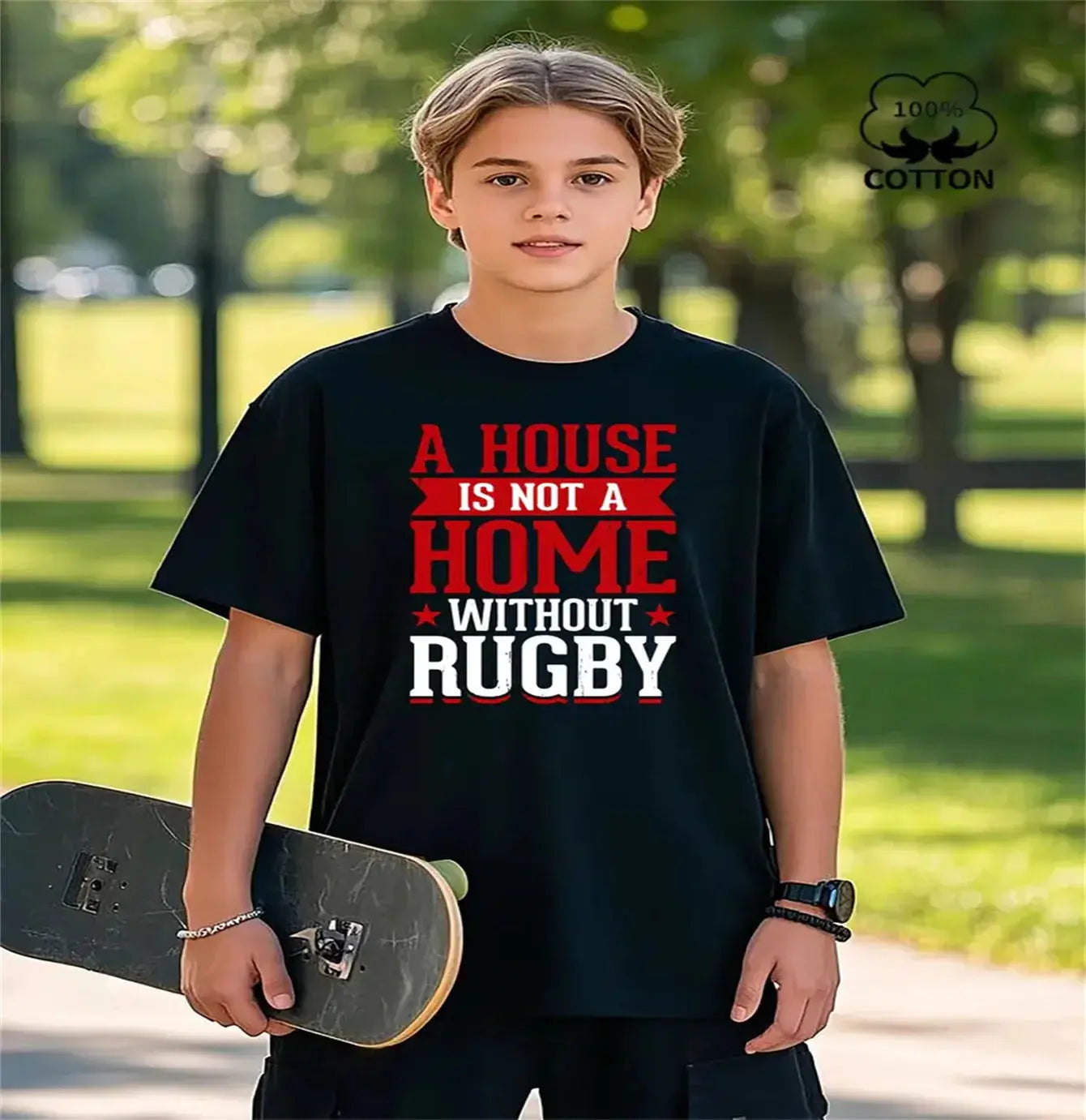 Versatile Printed Letter Men T-Shirt
